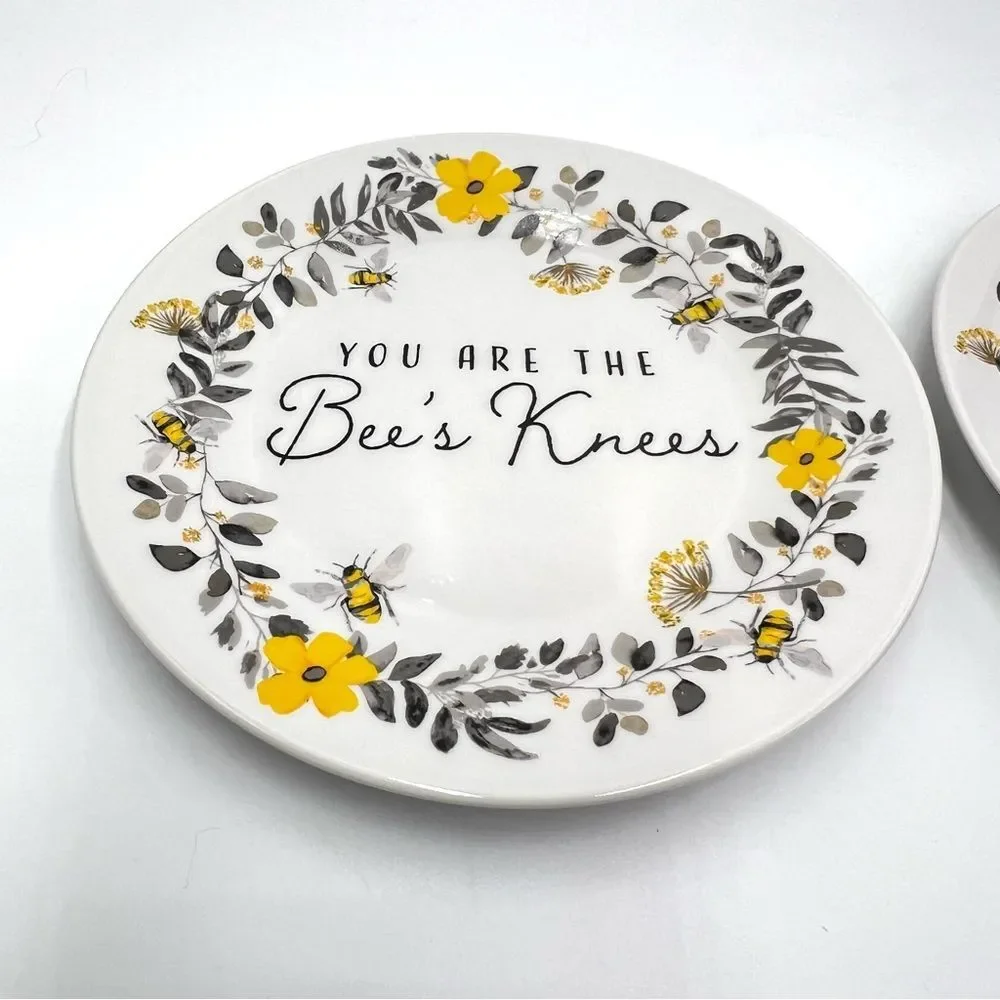 Set of 2‎ YOU ARE THE BEE'S KNEES Salad Lunch Dessert Appetizer 7.5